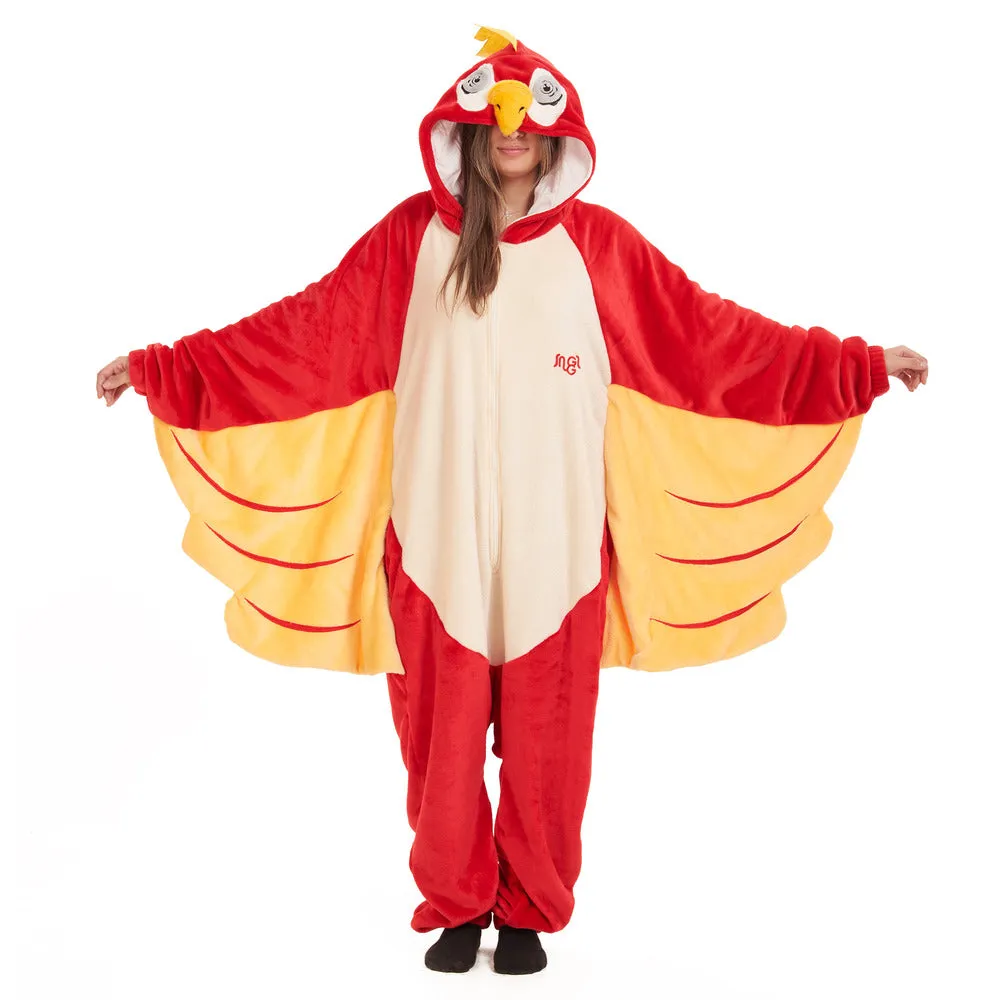 Snuggs Blanket Animal Onesie Parrot