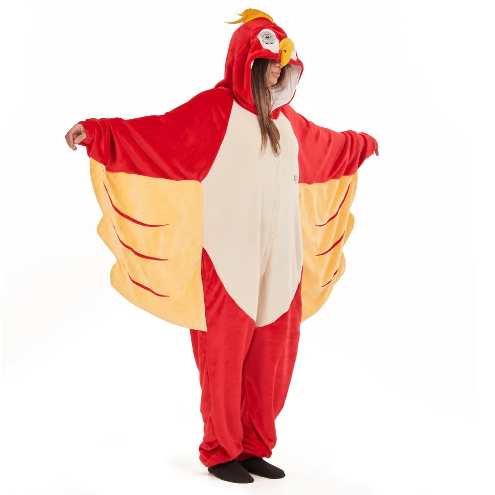 Snuggs Blanket Animal Onesie Parrot