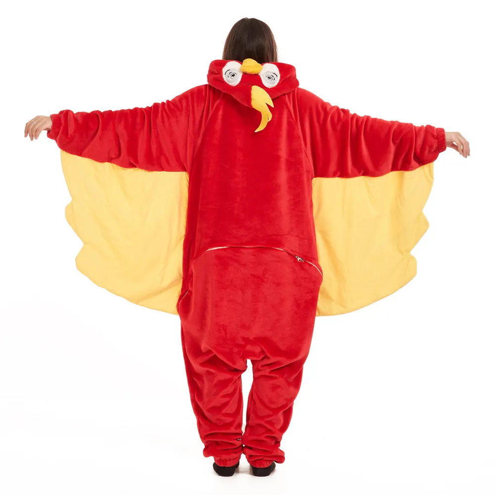 Snuggs Blanket Animal Onesie Parrot
