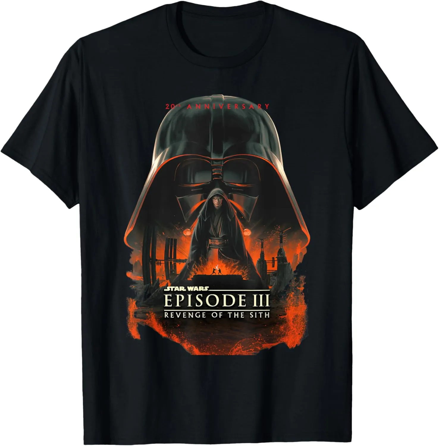 Star Wars 20th Anniversary Episode III Epic Big Chest Poster T-Shirt