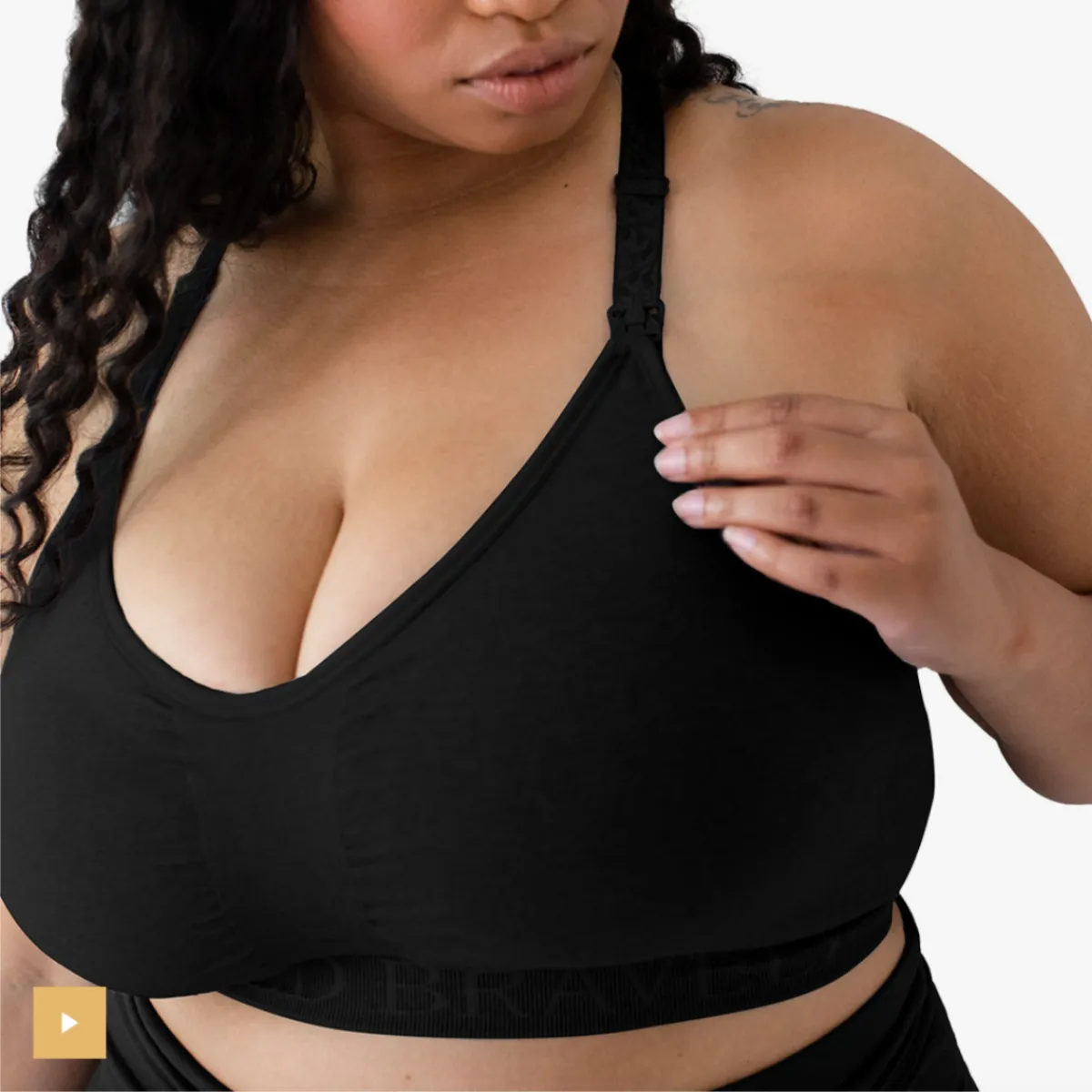 Sublime Support Nursing & Maternity Sports Bra - Black by Kindred Bravely