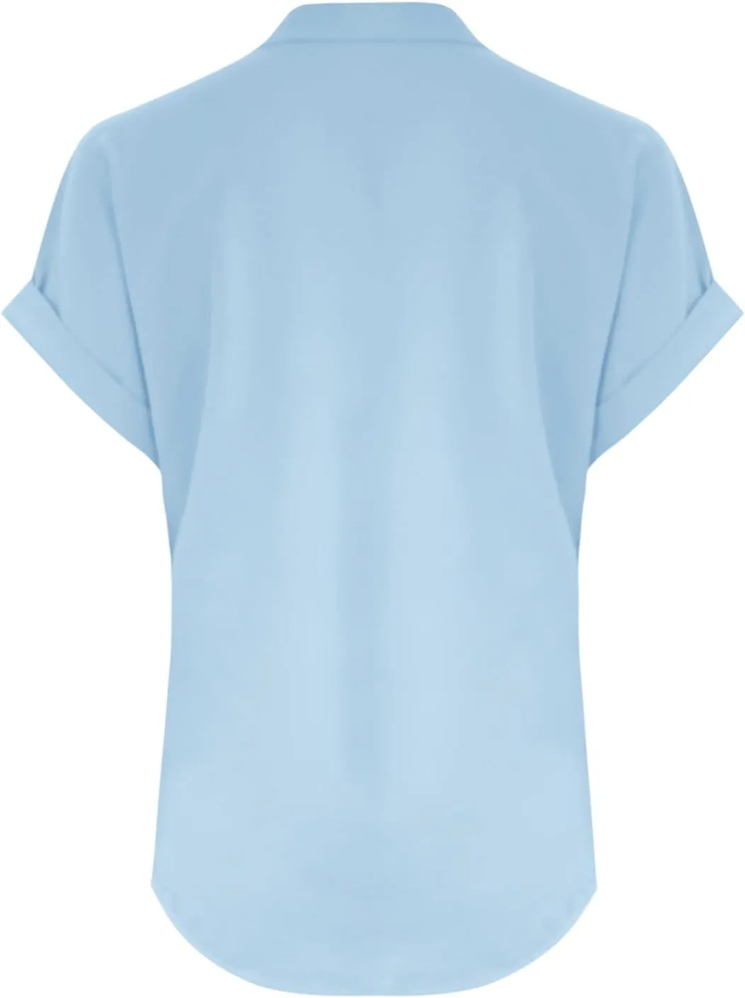 Summer Tops for Women 2025 Trendy Short Sleeve Cotton Linen Shirt Casual Button v Neck Tunic Blouses Outfits