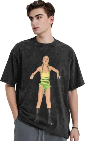 T Shirts for Men Oversized Loose Fit Tshirt Heavy Cotton Washed Vintage Tee Unisex