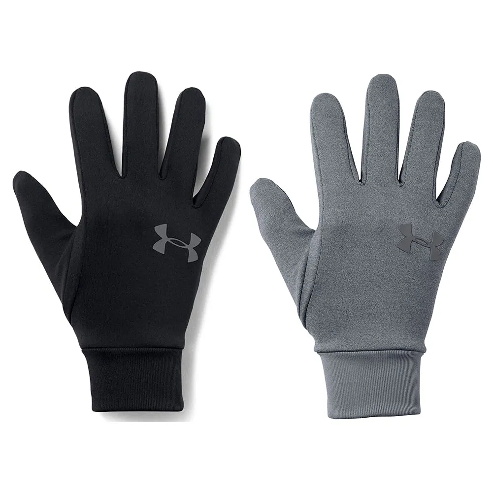 Under Armour Men's Liner 2.0 Running Gloves Grey Ultra Soft Knit Glove 1318546