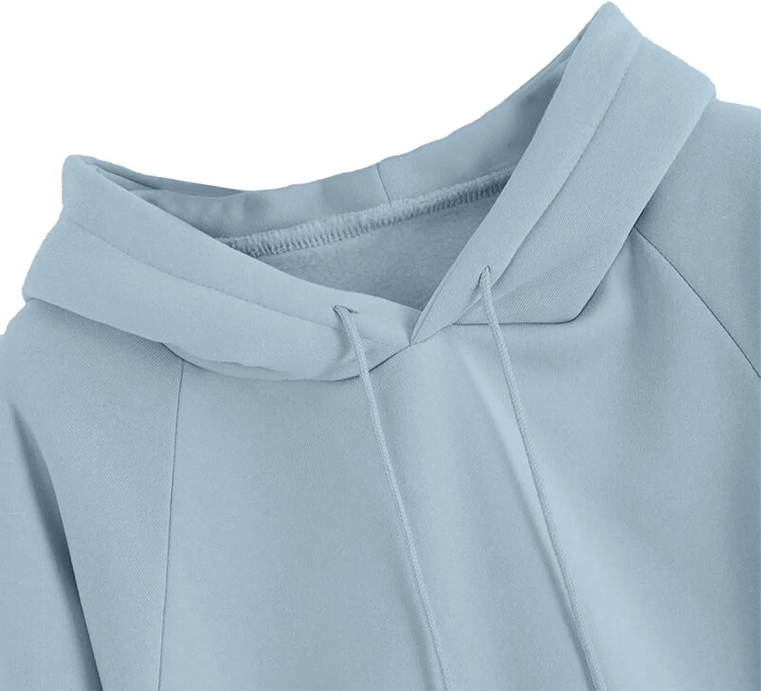 Women's Long Sleeve Fashion Hoodies Casual Oversized Loose Drawstring Pullover Crew Neck Long Sleeve Top with Pockets