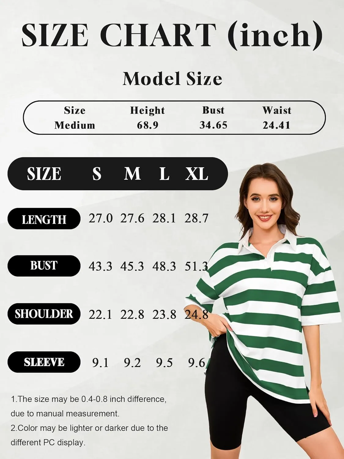 Womens Oversized Striped Polo Sweatshirt Color Block Short Sleeve Polo T-Shirts Fashion Streetwear Pullover Tops