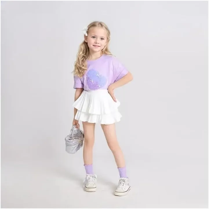 Zerf Girls White Black Mini Pleated Skirt Skort for Toddler Girls Summer Pink Ruffle Tutu Skirt with Shorts Underneath